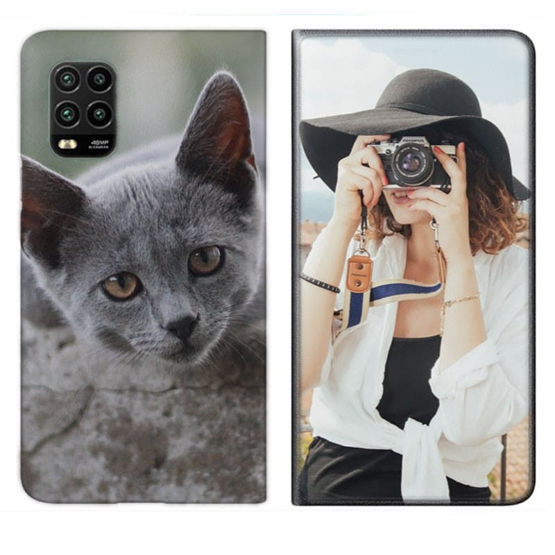 Etui rabattable personnalisé recto verso pour Xiaomi Mi 10 lite Etui rabattable personnalisé recto verso pour Xiaomi Mi 10 lite