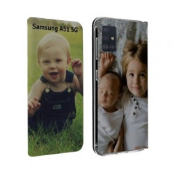 Etui rabattable personnalisé recto verso pour Samsung Galaxy A51 5g