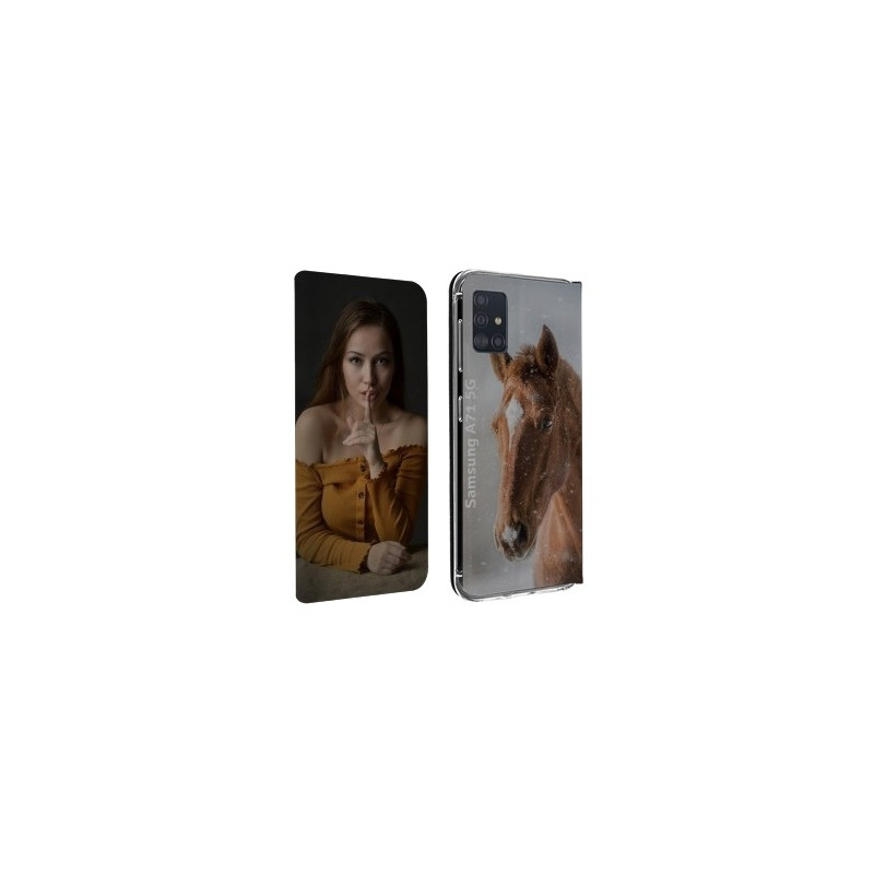 Etui rabattable personnalisé recto verso pour Samsung Galaxy A71 5g Etui rabattable personnalisé recto verso pour Samsung Galaxy A71 5g