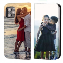 Etui rabattable personnalisé recto verso pour iPhone 12 pro