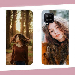 Etui samsung galaxy A12 rabattable personnalisé recto verso
