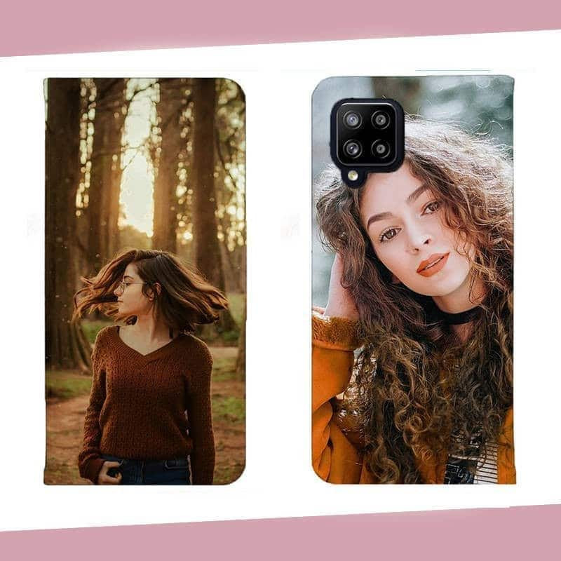 Etui Samsung Galaxy A12 rabattable personnalisé recto verso