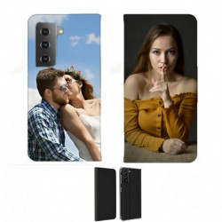 Etui samsung galaxy S21 FE rabattable personnalisé recto verso