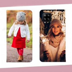 Etui samsung galaxy A22 5g rabattable personnalisé recto verso