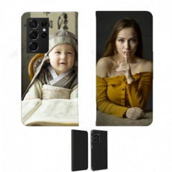 Etui Samsung Galaxy S22 Ultra rabattable personnalisé recto verso