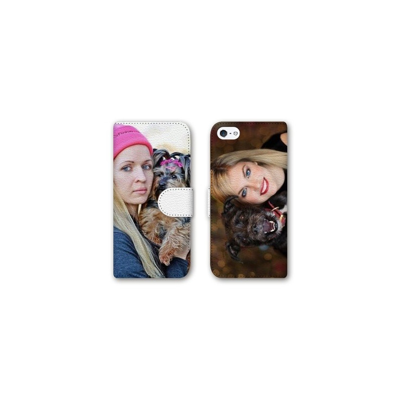 Etui rabattable personnalisé recto verso pour iPhone SE 2022 Etui rabattable personnalisé recto verso pour iPhone SE 2022
