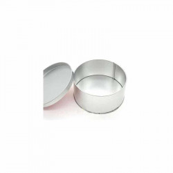 Boite à cadeau / bonbon de forme ronde personnalisée en aluminium très jolie