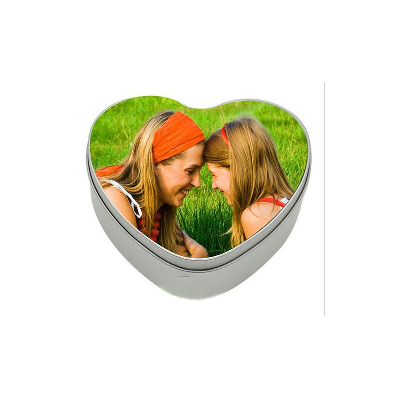 Boite à cadeau / bonbon coeur personnalisée en aluminium Boite à cadeau / bonbon coeur personnalisée en aluminium