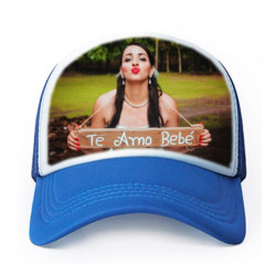 Casquette bleue à personnaliser
