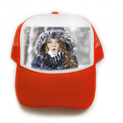 Casquette rouge à personnaliser