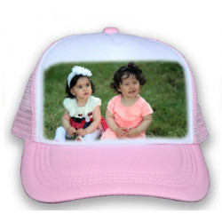 Casquette rose à personnaliser