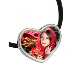 Elastique Coeur personnalisable pour cheveux