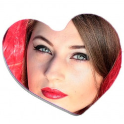 Magnet à personnaliser de forme de coeur en 70X70 mm