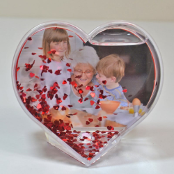Boule de neige COEUR personnalisée