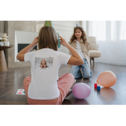 Tee-shirt avec impression au verso pour enfant à personnaliser Taille 8 Ans