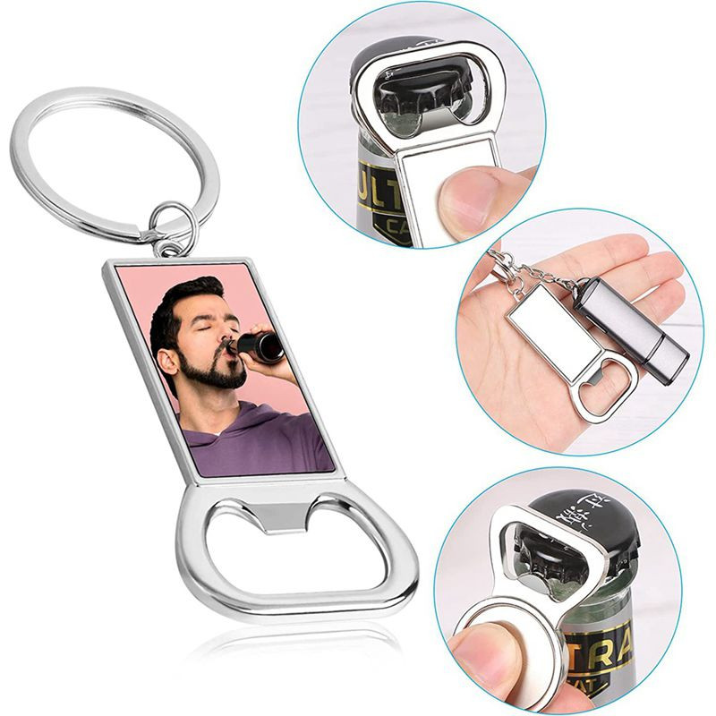 Décapsuleur porte-clé personnalisable en métal Décapsuleur porte-clé personnalisable en métal