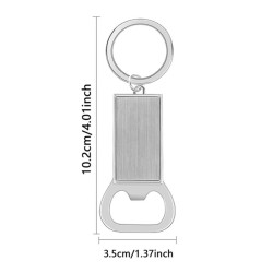 Décapsuleur porte-clé personnalisable en métal