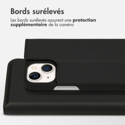 Etui iPhone 15 Plus rabattable personnalisé recto verso