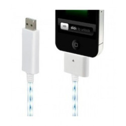 Câble USB LUMINEUX pour Iphone, Ipad et Ipod