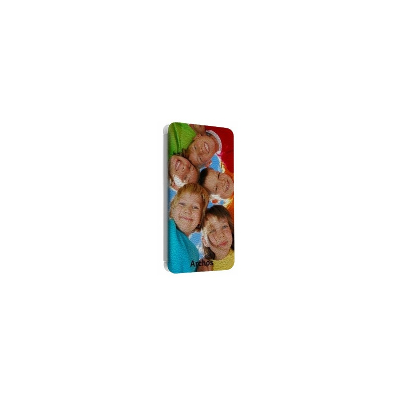 Etui rabattable portefeuille personnalisé pour Archos Platinium 5.0'' à l'aide d'une photo Etui rabattable portefeuille personnalisé pour Archos Platinium 5.0'' à l'aide d'une photo