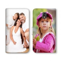 Etui rabattable portefeuille personnalisé pour Samsung Galaxy S4