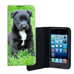 Etui rabattable personnalisé portefeuille pour iPhone SE