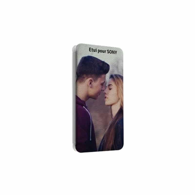 Etui rabattable portefeuille personnalisé pour Sony Xperia M5 Etui rabattable portefeuille personnalisé pour Sony Xperia M5