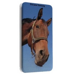 Etui rabattable Portefeuille personnalisé pour Samsung Galaxy Wave 3 à l'aide d'une photo
