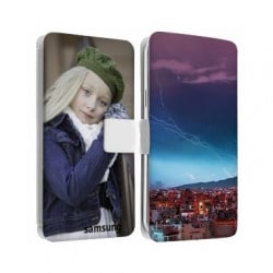 Etui rabattable personnalisé recto verso pour Samsung galaxy Core 2 G355