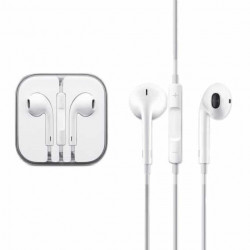Ecouteurs originaux APPLE certifiés avec Micro et Télécommande pour  iPhone, iPad, iPod