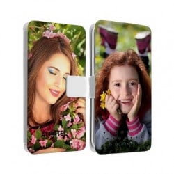 Etui rabattable personnalisé recto verso pour Alcatel POP 2