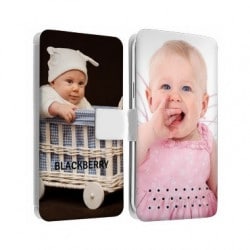 Etui rabattable personnalisé recto verso pour Blackberry Curve 8300 8310 8320 8330