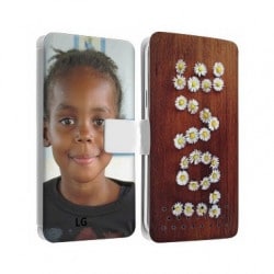Etui rabattable personnalisé recto verso pour LG G2 mini