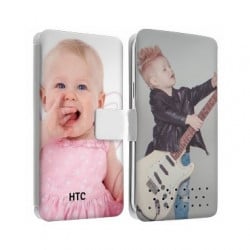 Etui rabattable personnalisé recto verso pour HTC ONE MAX