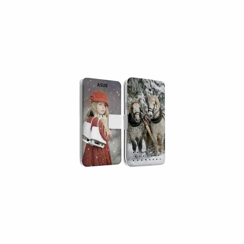 Etui rabattable personnalisé recto verso pour asus zen fone zoom Etui rabattable personnalisé recto verso pour asus zen fone zoom