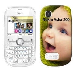coque personnalisée pour nokia asha 200