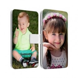 Etui rabattable personnalisé recto verso pour samsung galaxy Y