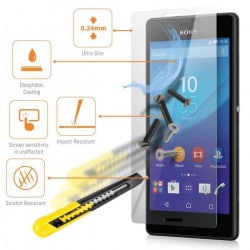 FILM de protection EN VERRE TREMPE pour SONY Xperia M5
