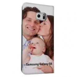 Etui rabattable portefeuille personnalisé pour Samsung Galaxy S6  à l'aide d'une photo