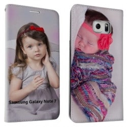Etui rabattable personnalisé RECTO VERSO pour samsung galaxy note 7  à l'aide d'une photo