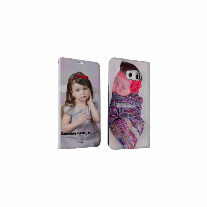Etui rabattable personnalisé RECTO VERSO pour samsung galaxy note 7 à l'aide d'une photo Etui rabattable personnalisé RECTO VERSO pour samsung galaxy note 7 à l'aide d'une photo