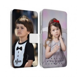 Etui rabattable personnalisé recto verso pour asus zenfone 3 deluxe