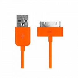 CABLE USB de couleur ORANGE pour iPhone 3, 3gs, 4, 4S et iPod touch 2, 3, 4 et iPad 1, 2, 3