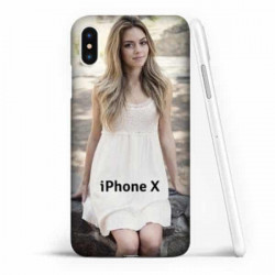 Coque souple FULL 360 personnalisée en silicone pour iPhone X (ten)