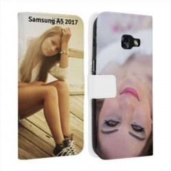 Etui rabattable personnalisé recto verso pour samsung galaxy A5 2017