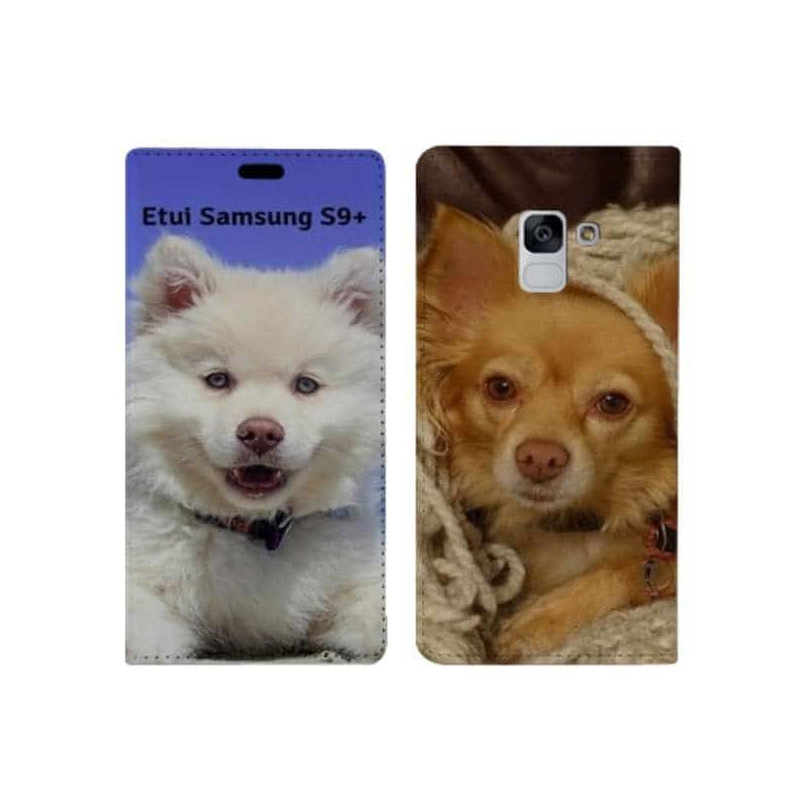 Etui rabattable portefeuille personnalisé pour Samsung Galaxy S9 PLUS Etui rabattable portefeuille personnalisé pour Samsung Galaxy S9 PLUS