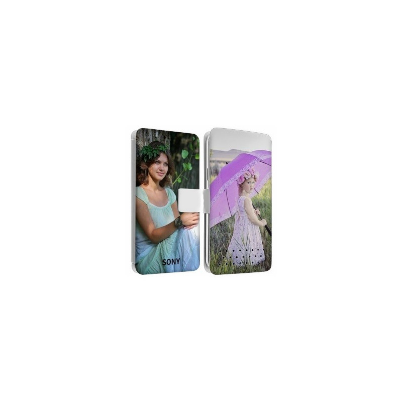 Etui rabattable personnalisé recto verso pour sony xperia XZ2 Compact Etui rabattable personnalisé recto verso pour sony xperia XZ2 Compact
