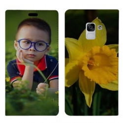 Etui rabattable portefeuille personnalisé recto verso pour Samsung Galaxy A6 2018