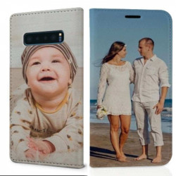 Etui rabattable portefeuille personnalisé recto verso pour Samsung Galaxy S10 PLUS