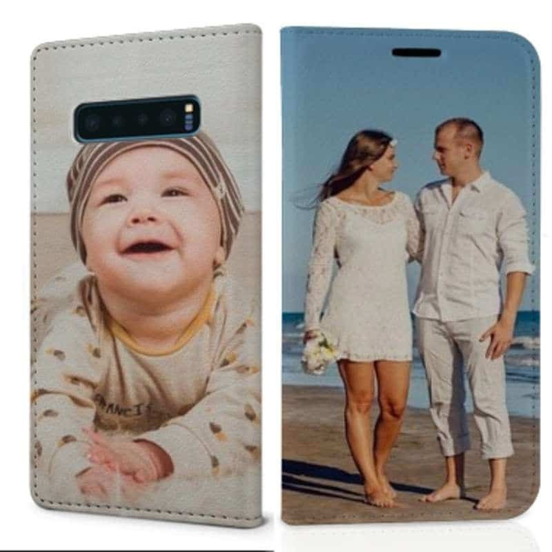 Etui rabattable portefeuille personnalisé recto verso pour Samsung Galaxy S10 PLUS